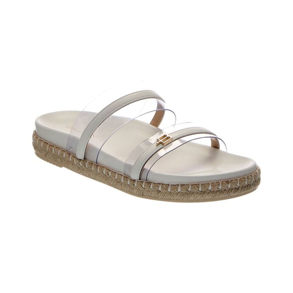 Baldinini Leather & Vinyl Sandal, White